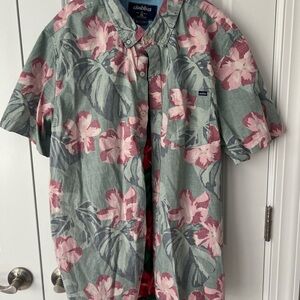 Floral Short Sleeve Button-Up Shirt
